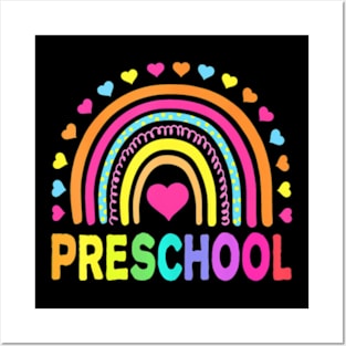 Preschool  Girls  Kids Teacher Back To School Posters and Art